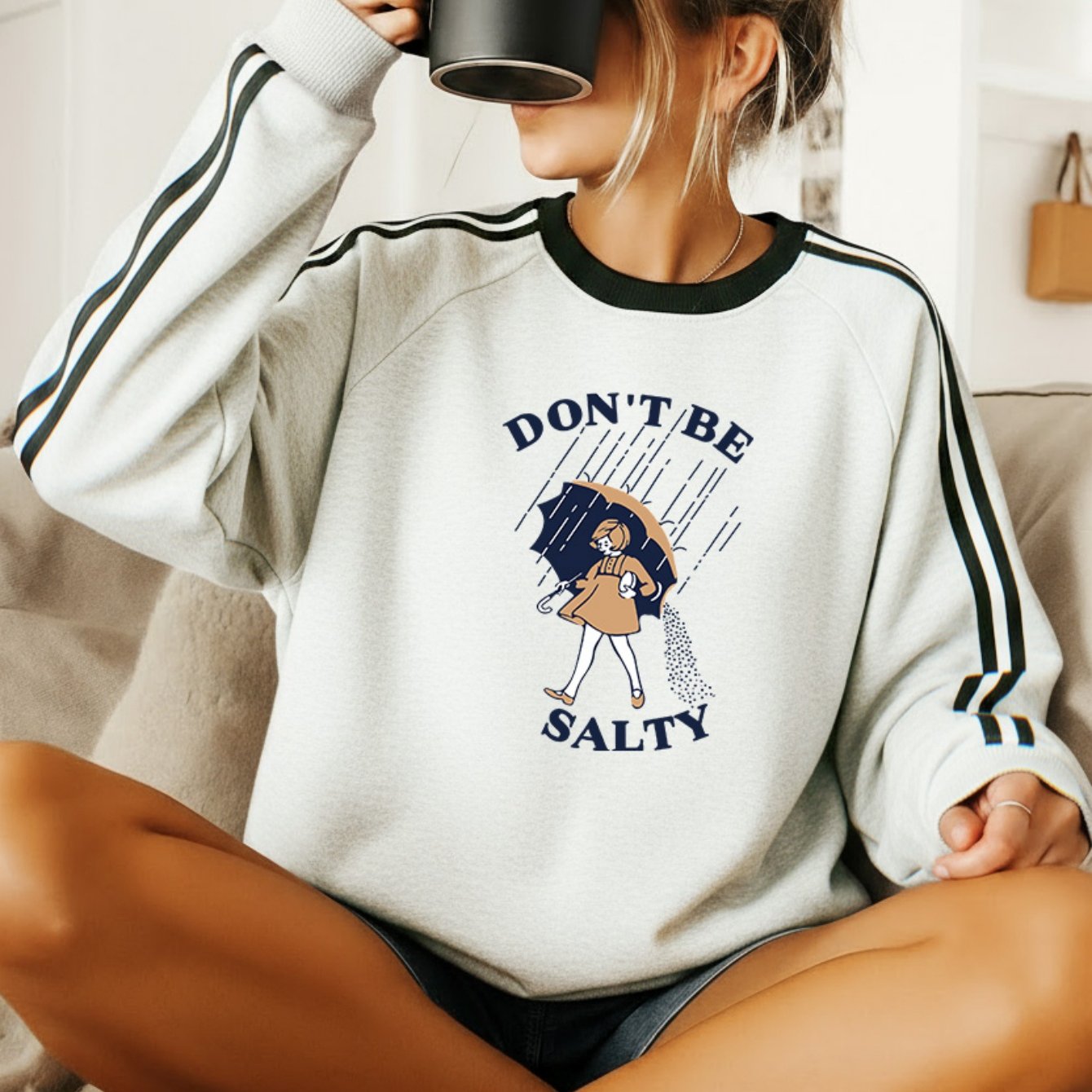 Cute Graphic Sweatshirt Cozy Winter Women's Oversized Casual Sweater Sweatshirt | \