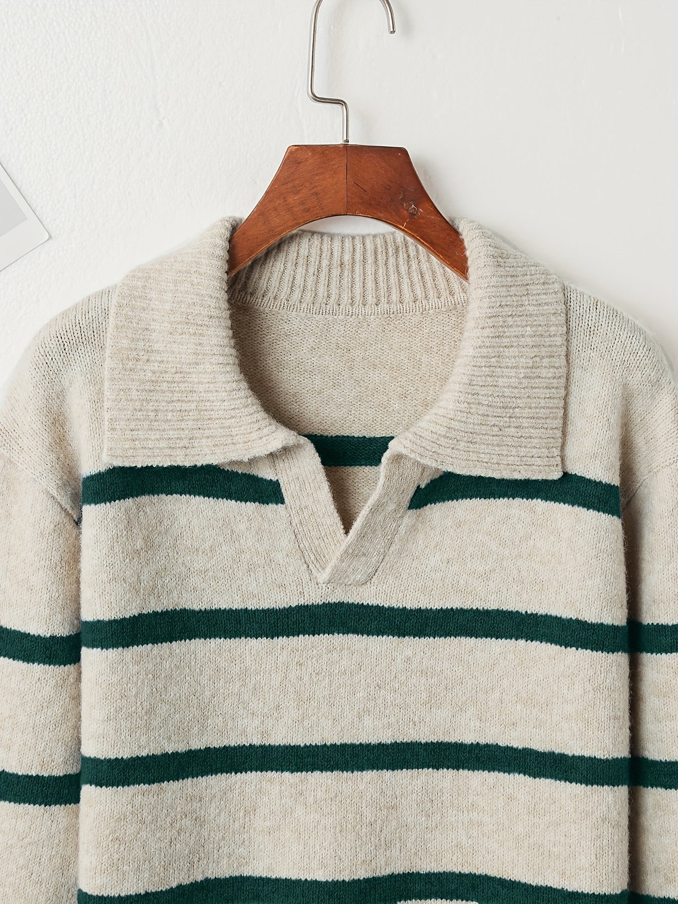 Vintage Striped Color Block Sweater | Elegant Sut Women'S Casual Age-Reducing College Style Pullover for Fall