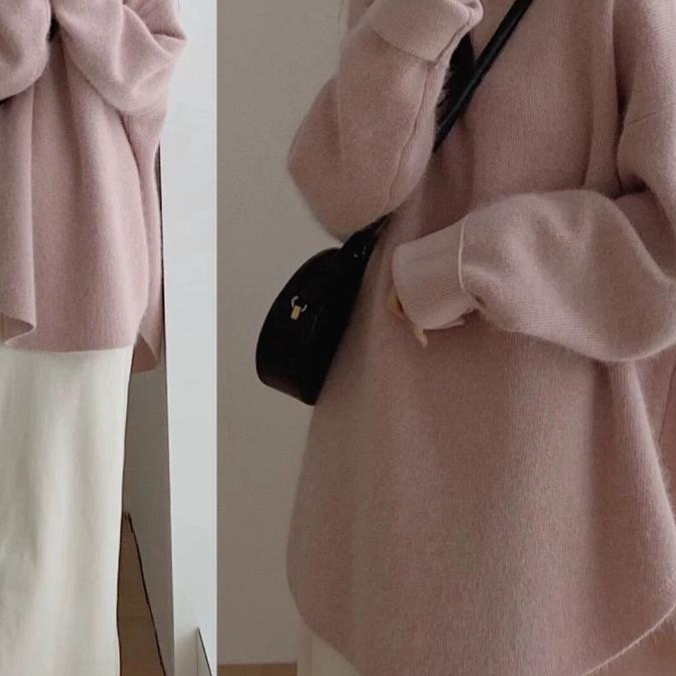 Women's 2025 Winter Turtleneck Sweater - Soft Beige\u002FBrown\u002FBlack