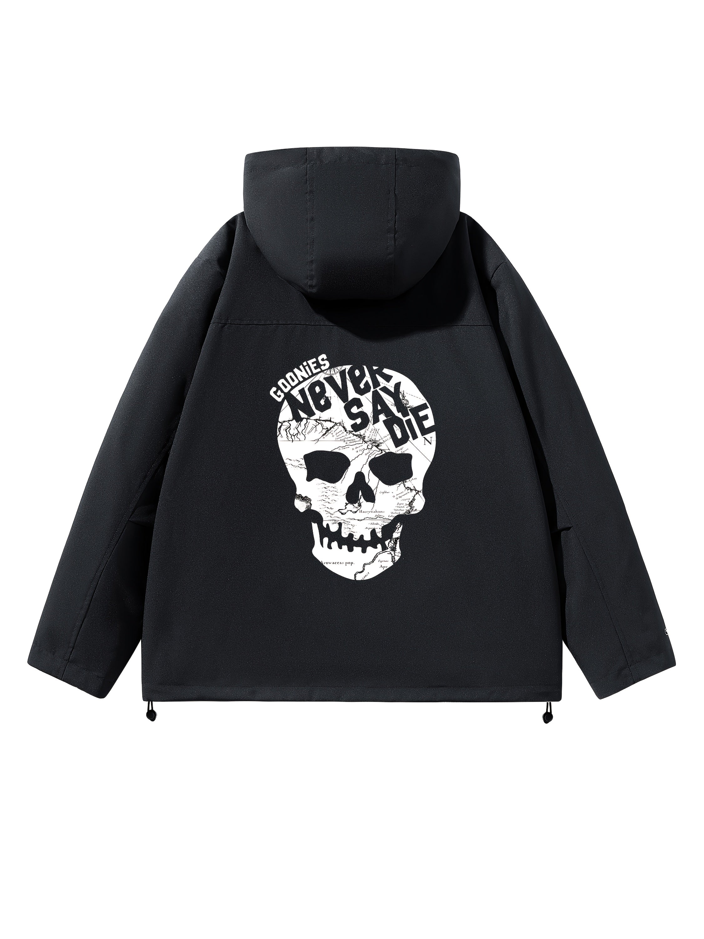 1pc Lightweight Windproof Jacket - Full-Zip Hooded Raincoat with Zippered Pockets