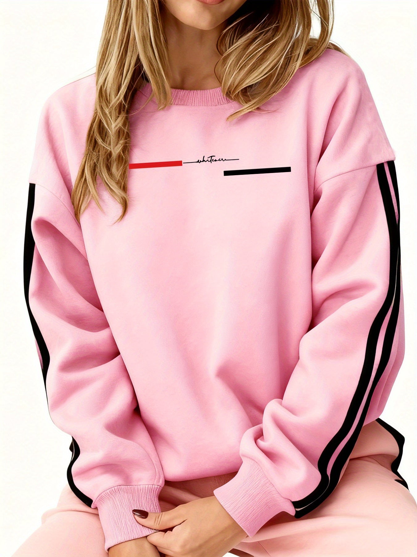 Comfortable and Versatile Women's Clothing, Casual Long-Sleeve Crewneck Sweatshirt with Fun Printed Patterns