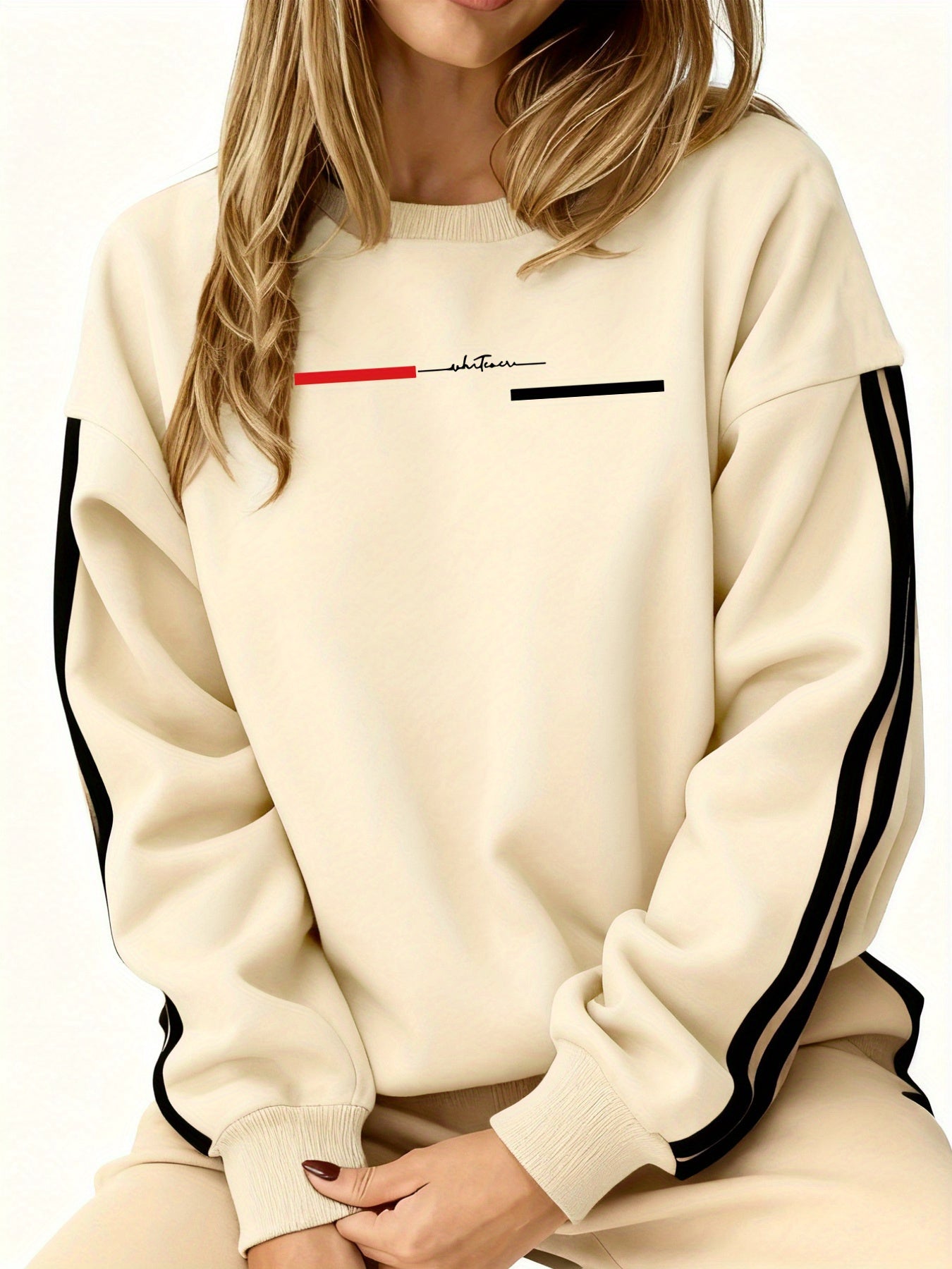 Comfortable and Versatile Women's Clothing, Casual Long-Sleeve Crewneck Sweatshirt with Fun Printed Patterns