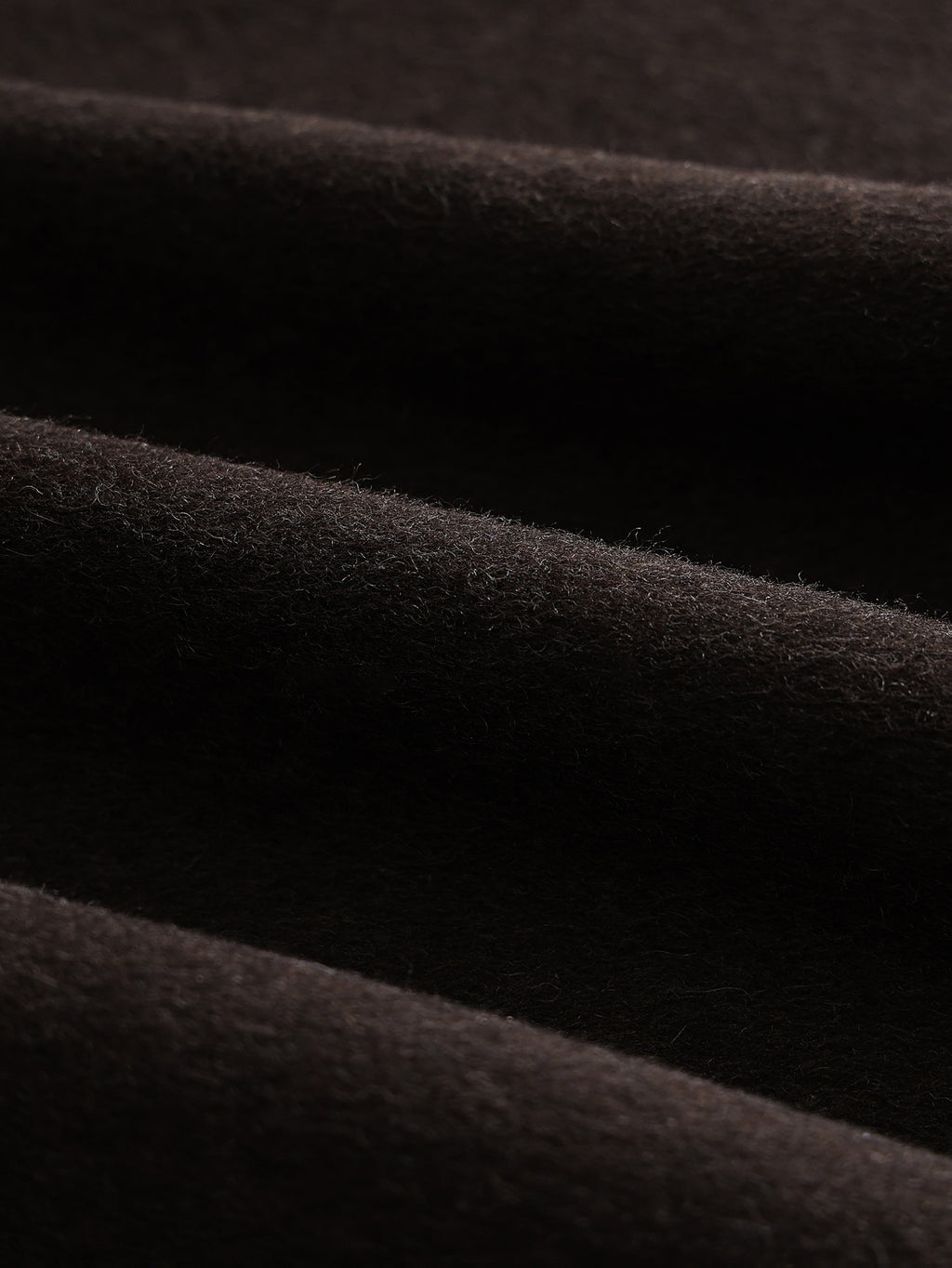 Luxurious Elegant Mocha Dark Brown Wool Blend Long Trench Coat with Large Lapel and Tie