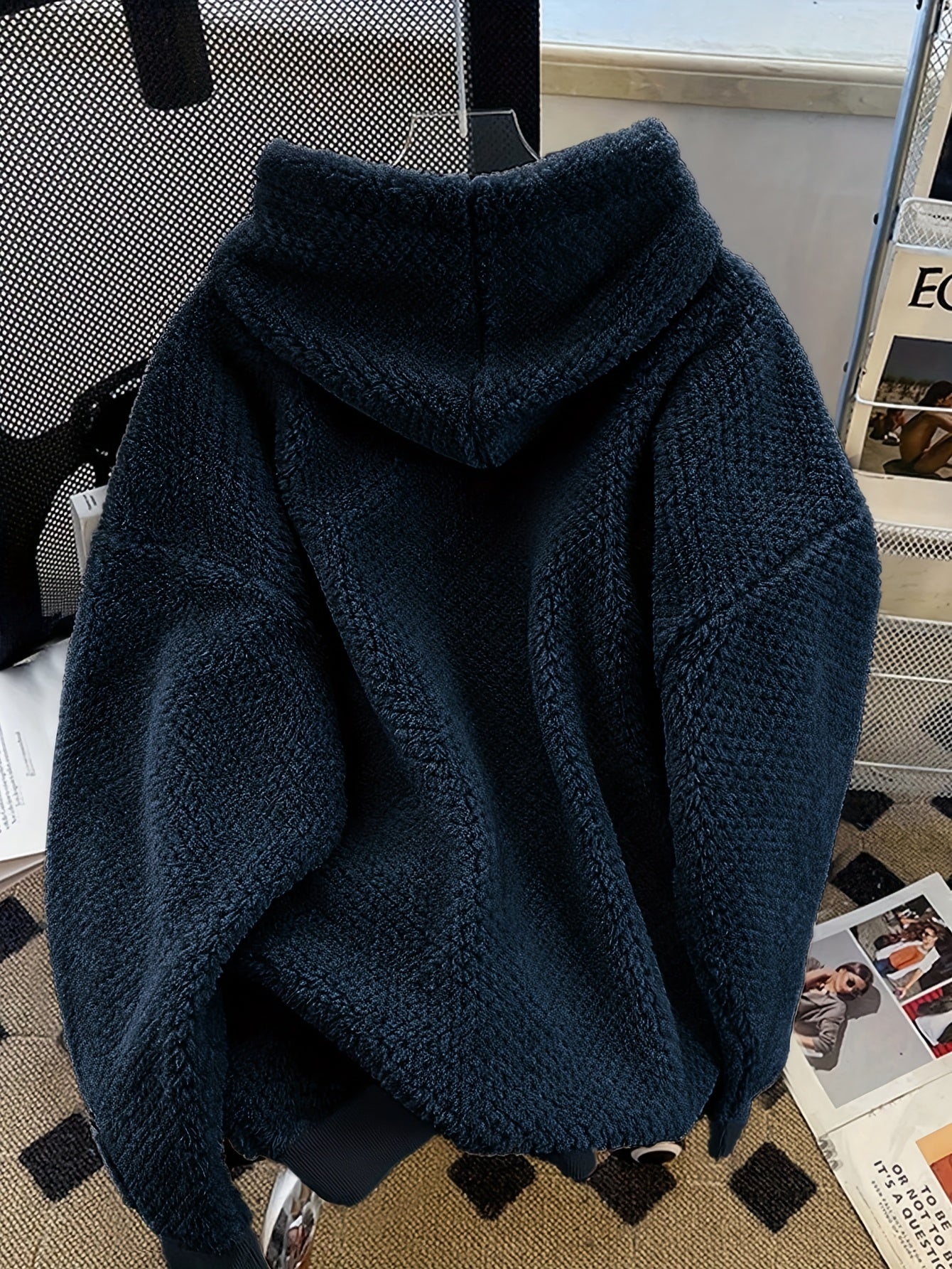 Plus Size - Plus Size Women'S Hooded Sweatshirt | Casual Pullover with Drawstring, Loose Fit, Rib