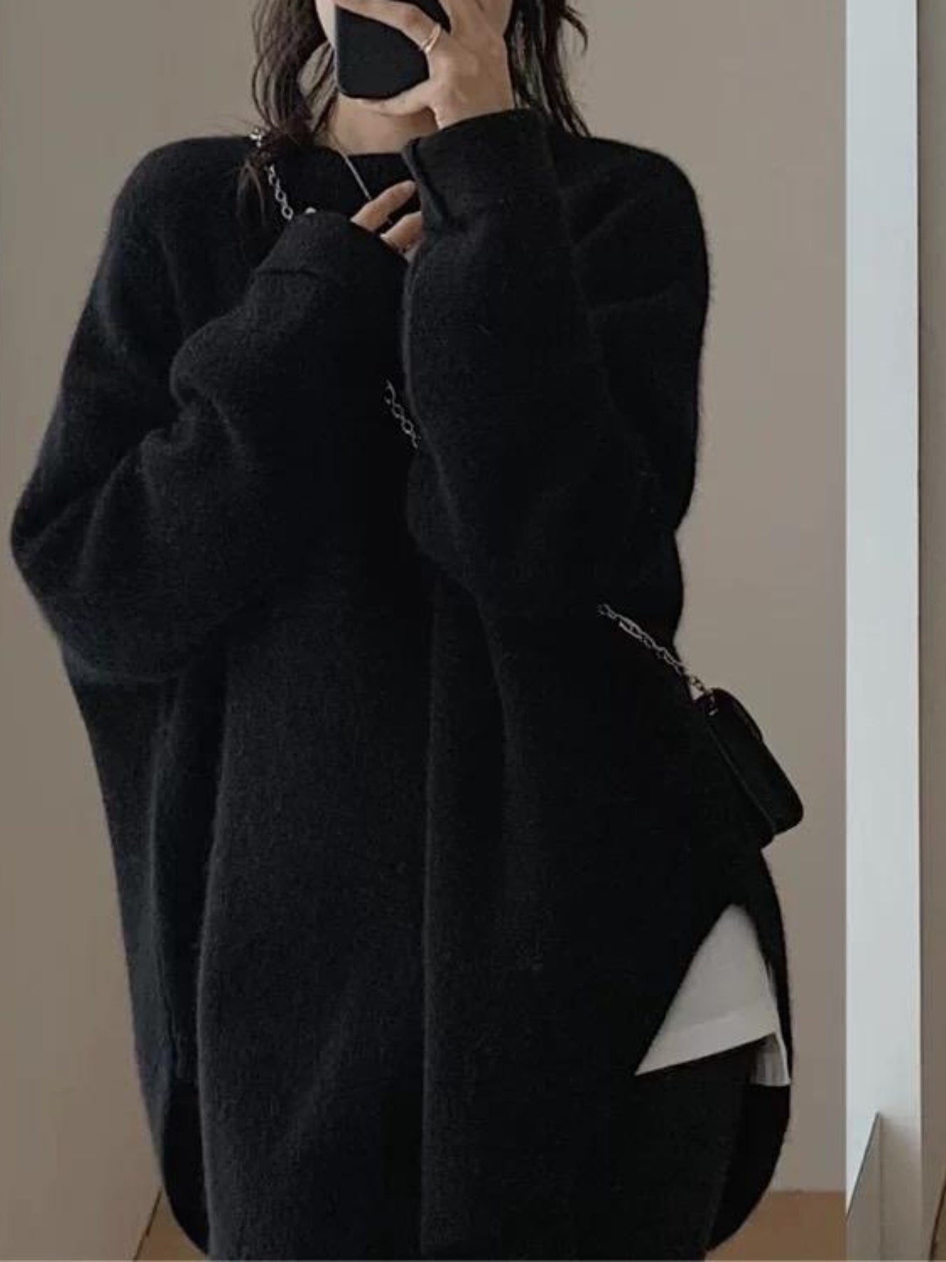 Women's 2025 Winter Turtleneck Sweater - Soft Beige\u002FBrown\u002FBlack