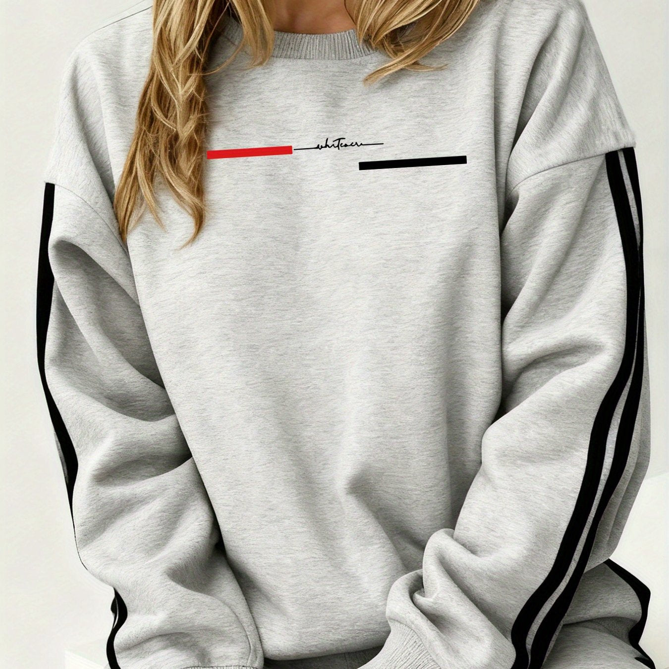 Comfortable and Versatile Women's Clothing, Casual Long-Sleeve Crewneck Sweatshirt with Fun Printed Patterns