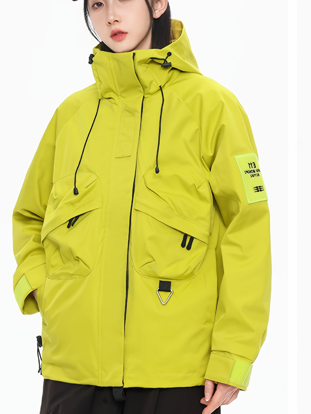 All-Weather Hiking Jacket - & Wind-Resistant Outdoor Coat with Taped Seams