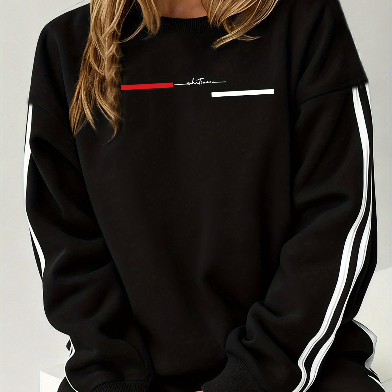 Comfortable and Versatile Women's Clothing, Casual Long-Sleeve Crewneck Sweatshirt with Fun Printed Patterns