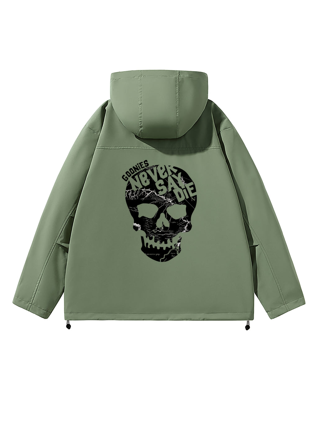 1pc Lightweight Windproof Jacket - Full-Zip Hooded Raincoat with Zippered Pockets