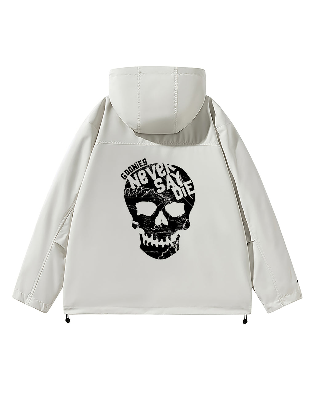 1pc Lightweight Windproof Jacket - Full-Zip Hooded Raincoat with Zippered Pockets