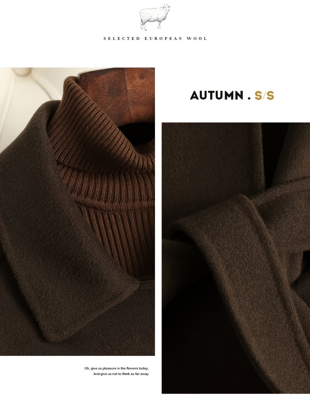 Women's Heavyweight 70% Wool Winter Coat - Lapel Collar Jacket with  & Large Pockets