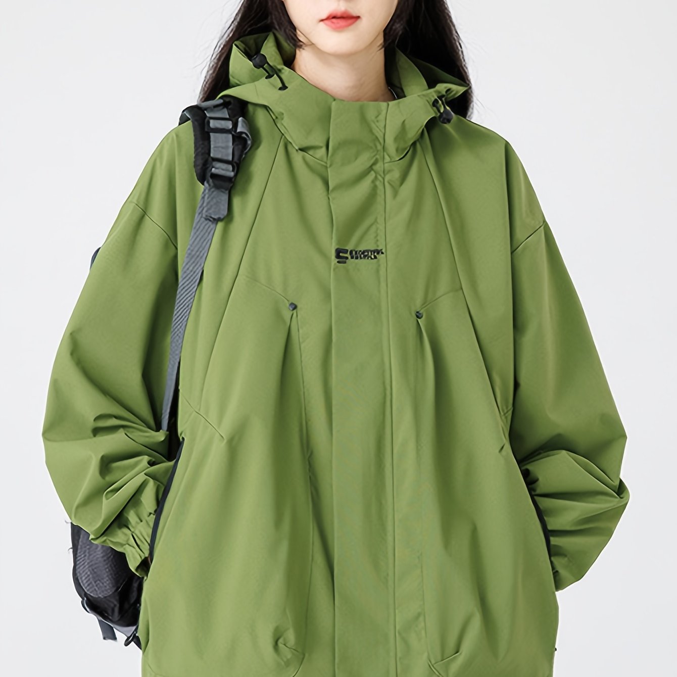 All-Weather Hiking Jacket - & Wind-Resistant Windproof Outdoor Coat with Taped Seams and Adjustable Cuffs