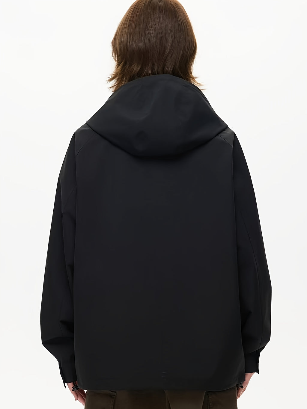 Women's Windproof Full-Zip Hooded Jacket with Full-Zip Front Closure