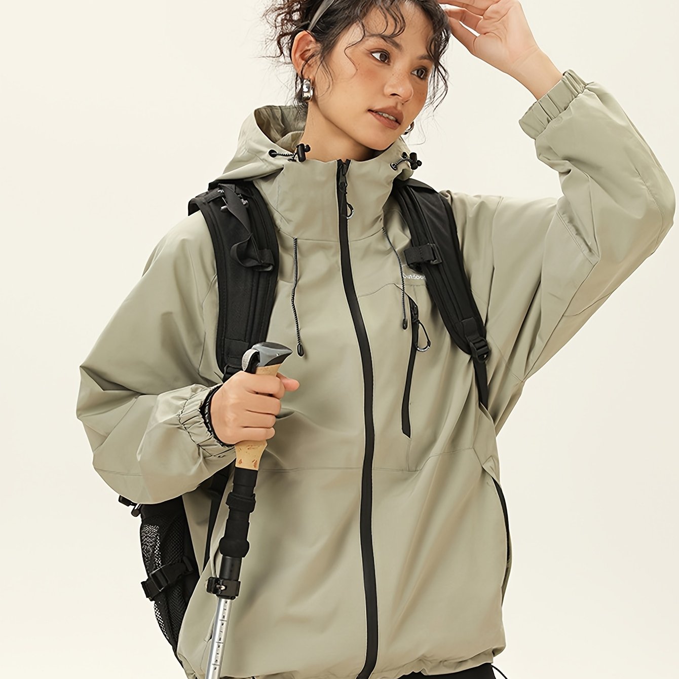 Ultra-Lightweight Foldable Windproof Packable Rain Shell Jacket - All-Season Unisex Loose Fit with Quick-Dry Fabric