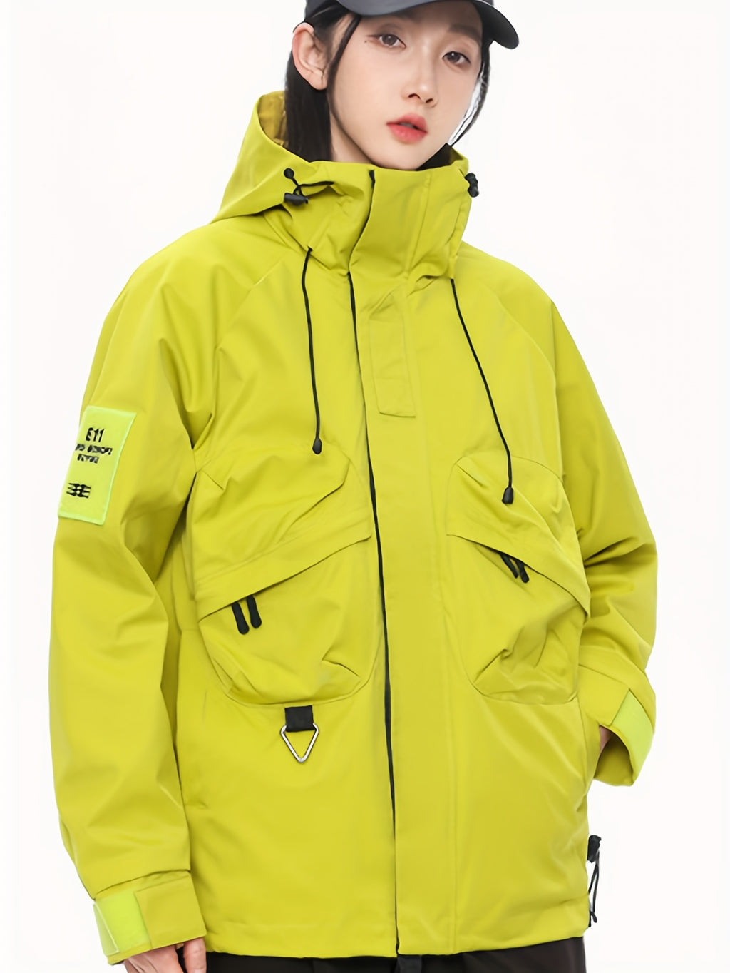 All-Weather Hiking Jacket - & Wind-Resistant Outdoor Coat with Taped Seams